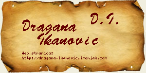 Dragana Ikanović vizit kartica
